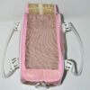 Rózsaszín fehér kigyóbőr mintás kutyahordozó táska 2