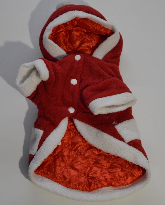 Karácsonyi kutyajelmez mikulás ruha téli kutyakabát 1